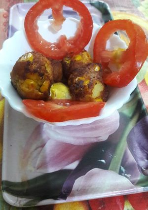 Aloo corns pakode रेसिपी मुख्य फोटो