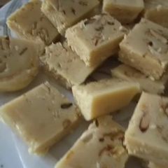 A picture of Homemade burfi recipe.