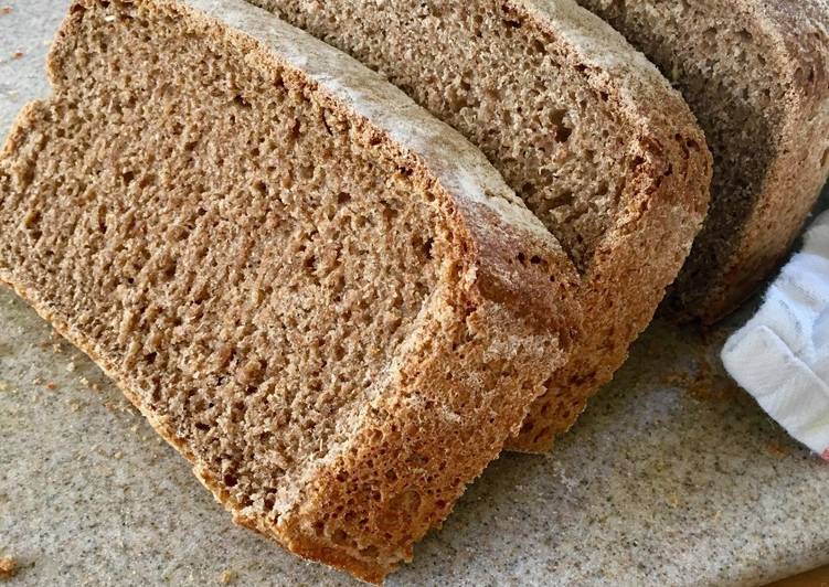 Simple Way to Prepare Favorite Sourdough Wholemeal Loaf 🍞🐾