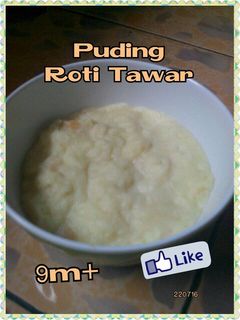 Foto resep MPASI- Puding Roti Tawar