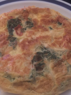 Una foto de Tortilla francesa de espinacas