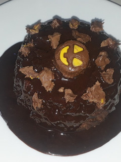 Una foto de Brownie en microondas