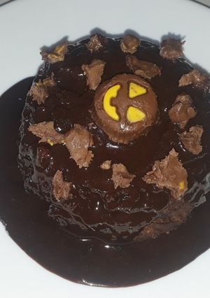 Una foto de Brownie en microondas