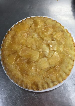 Una foto de Tarta de Manzana Invertida