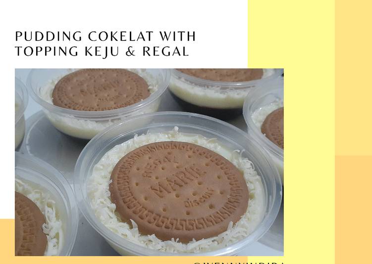 [36] Pudding Cokelat With Topping Keju &amp; Regal