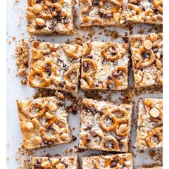 Peanut Butter Pretzel Magic Bars A picture of Peanut Butter Pretzel Magic Bars.