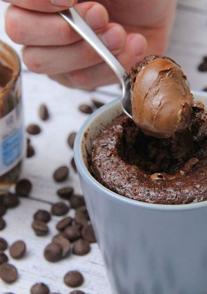 Nutellás bögrés süti recept fotója