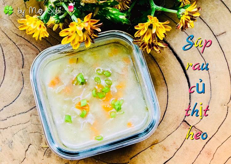 Easiest Way to Make Perfect Ăn dặm- soup rau củ thịt heo