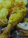 Pollo al horno con papas