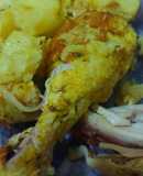 Pollo al horno con papas