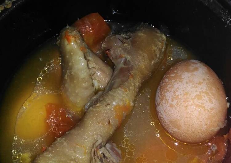 Garang asem Ayam rice cooker