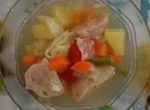 Foto resep Sayur Sop Baso Urat