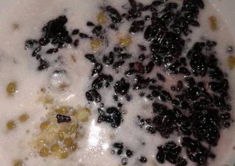 Bubur ketan item kacang ijo ala bubur madura