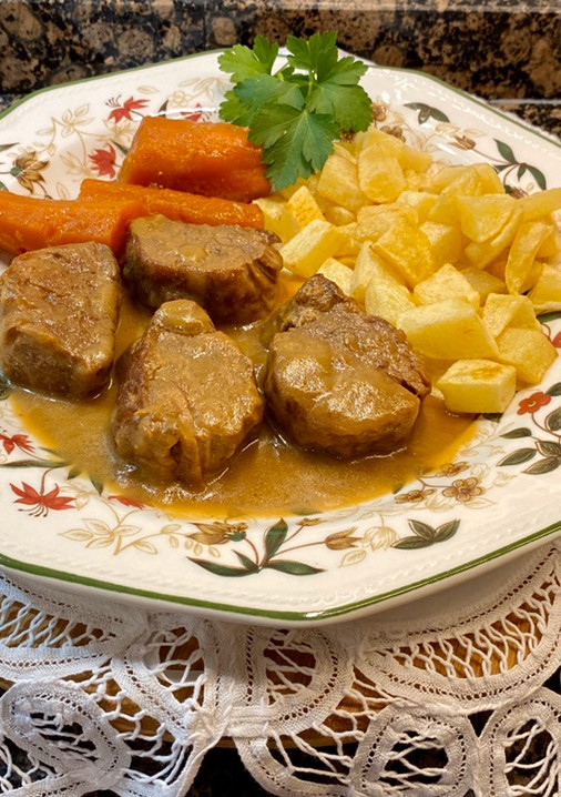 Una foto de Solomillo de cerdo al Brandy, en olla rápida