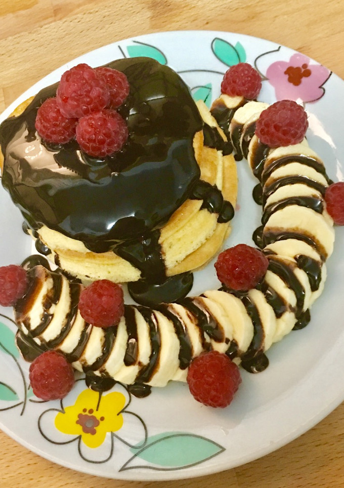 Una foto de Soufflé pancakes receta fácil