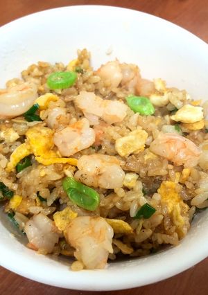 👩🏻‍🍳麻油蝦仁蛋炒飯 的食譜成品照片