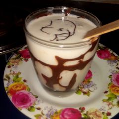 A picture of Banana milk shake.