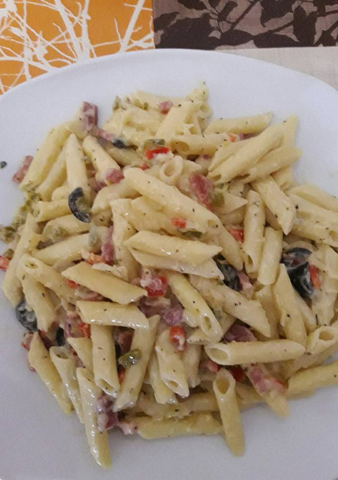 Una foto de Macarrones improvisados