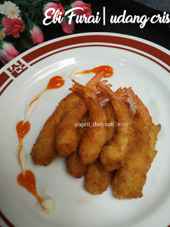 Foto resep Ebi furai (tips agar tegak lurus)