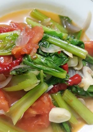 Foto resep Sawi tumis
