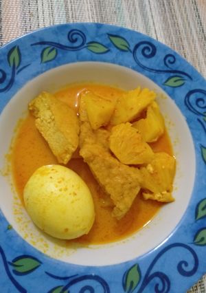 Foto resep Gulai Nanas plus Telur dan Tahu