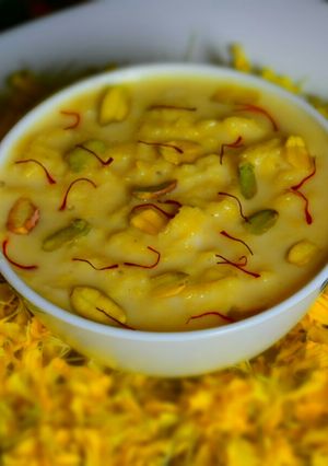 A picture of Egg Rabri.