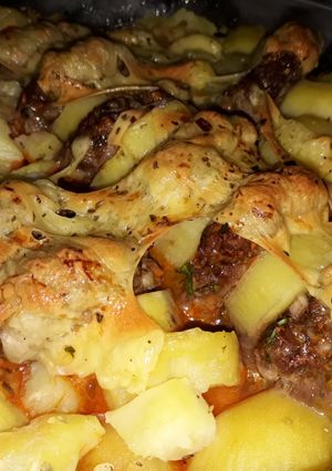 Una foto de Carne Picada con Papas al Horno