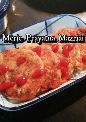 Foto resep Omelette Korned Keju Jamur
