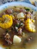 Sopa de carne y vegetales