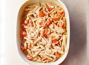 Foto di Pasta con feta al forno e pomodorini