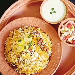 A picture of Fried Chicken Tikka Biryani 🍢🍢.