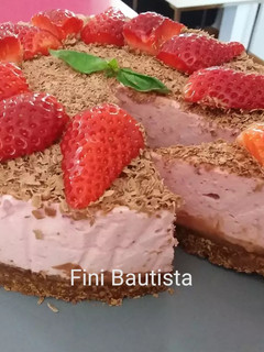 Una foto de Tarta cheesecake de fresa mousse