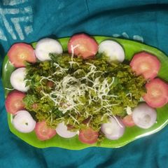 A picture of Hariyali pulao.