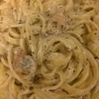 Spaghettis au roquefort et basilic