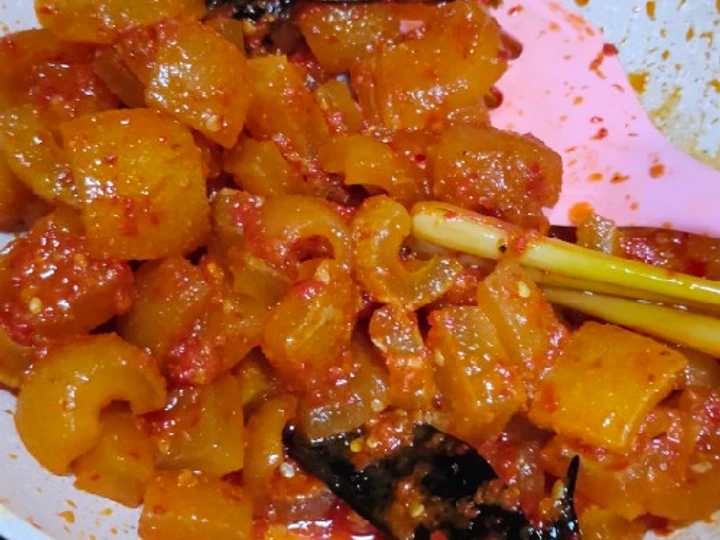 Cara Mudah Menyiapkan Resep  Oseng kikil mercon balado yang Lezat, Bikin Ketagihan