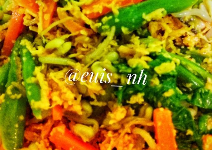Ini dia! Cara praktis bikin Urab sayur bumbu kukus yang nikmat