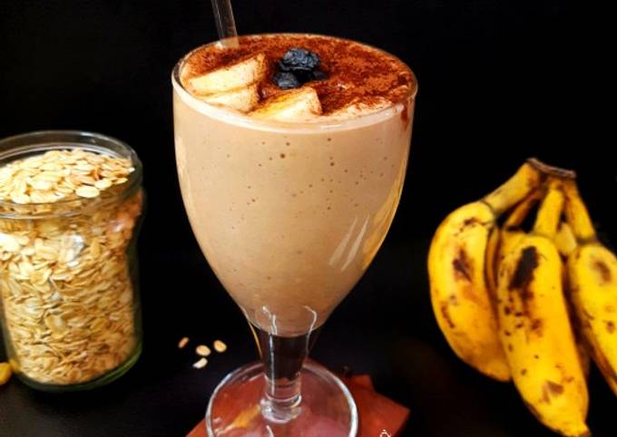 Oats, Banana and Coconut Smoothie vegan