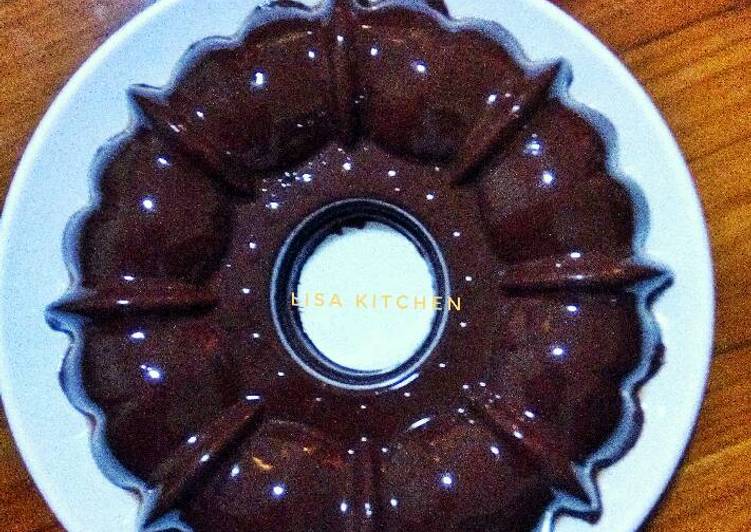 Puding Coklat Vla Vanila