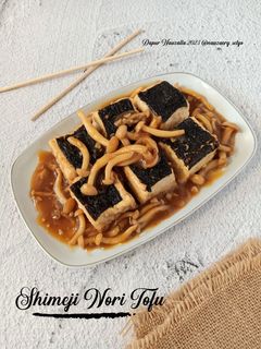 Foto resep Tahu Nori Shimeji Ala Resto (Shimeji Nori Tofu)
