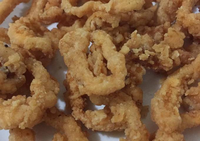 Bagaimana Menyiapkan Cumi Goreng Tepung (cepat, murah, garing 😊) Anti Gagal
