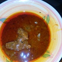 Crayfish beef stew A picture of Crayfish beef stew.