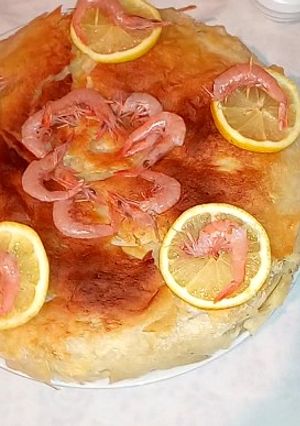 صورة لوصفة بسطيلة مغربية بالسمك(الحوت)
