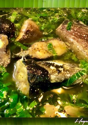 Hình của món Canh Cá Trê Nấu Lá Lốt, Lá Cách.