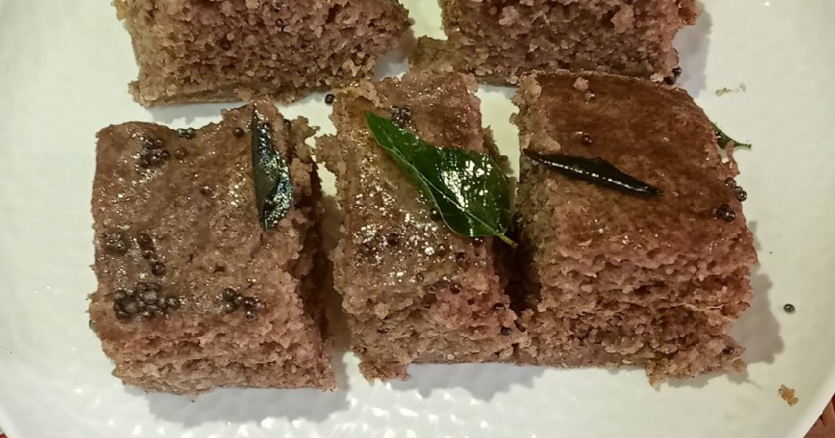 Finger Millets (Ragi/Nachni) flour Healthy Dhokla Recipe by Rita