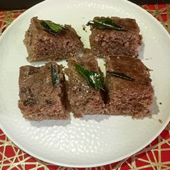 A picture of Finger Millets (Ragi/Nachni) flour Healthy Dhokla.