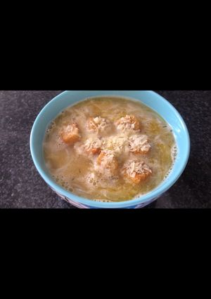 Una foto de Sopa de cebolla