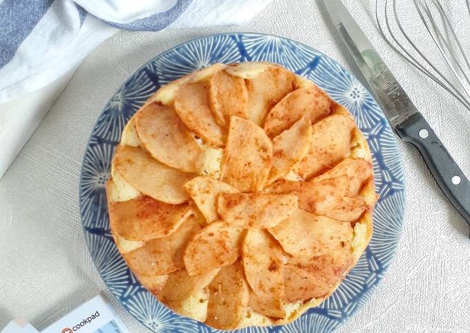 Cara Gampang Menyiapkan Greentea Apple Cake (Teflon), Sempurna