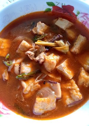 Foto resep Sotong kuah pedas