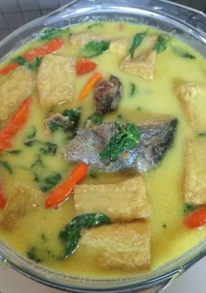 Foto resep Tongkol tahu masak santan kemangi