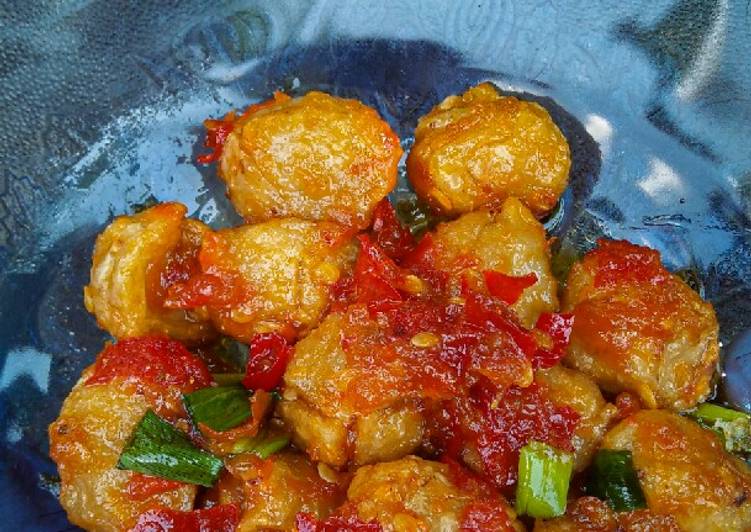 Bakso balado pedas manis